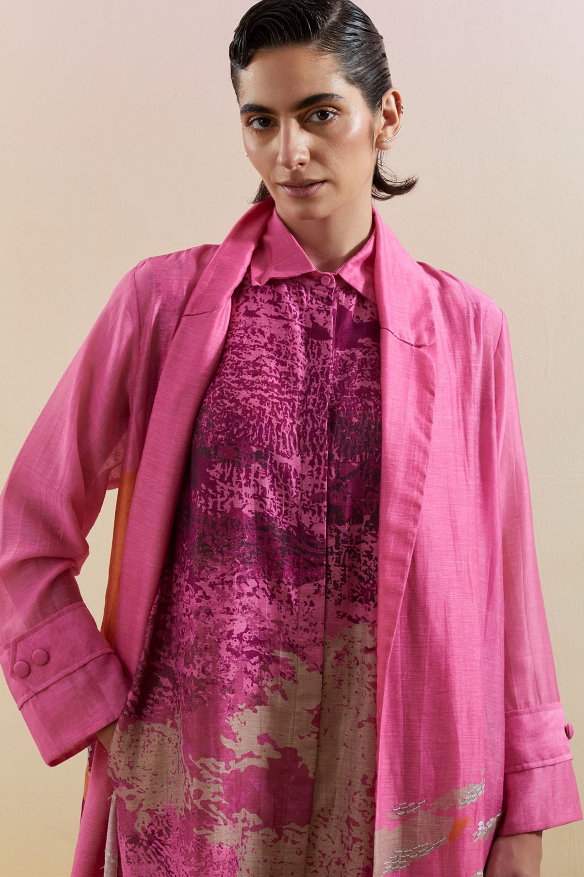 Gliss Pink & Purple Jacket Set