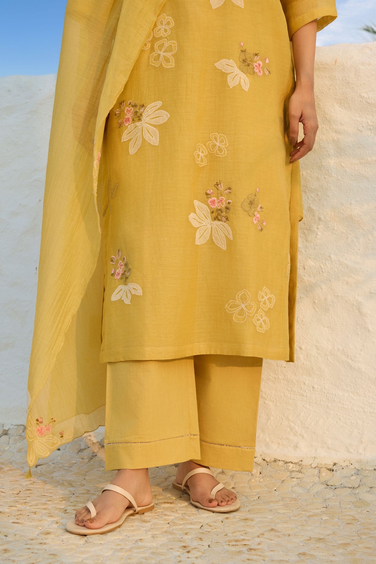 Rue Embroidered Kurta Set