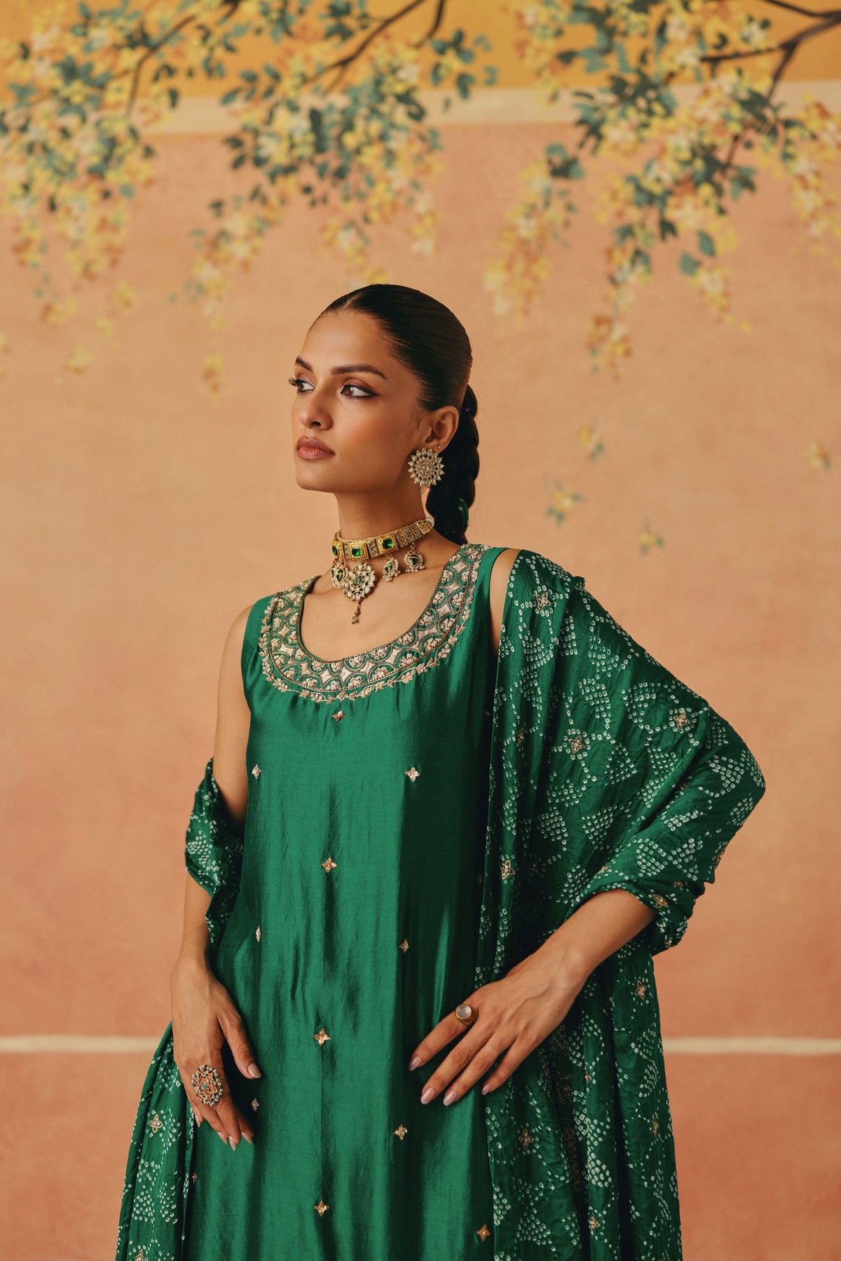 Panna Phool Kurta Set