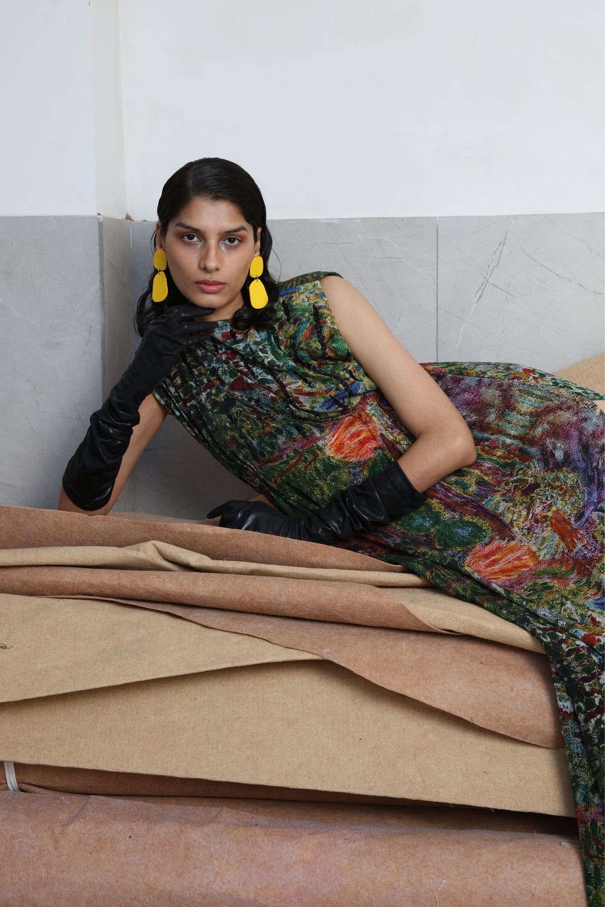 Multicolour Embroidered Dress