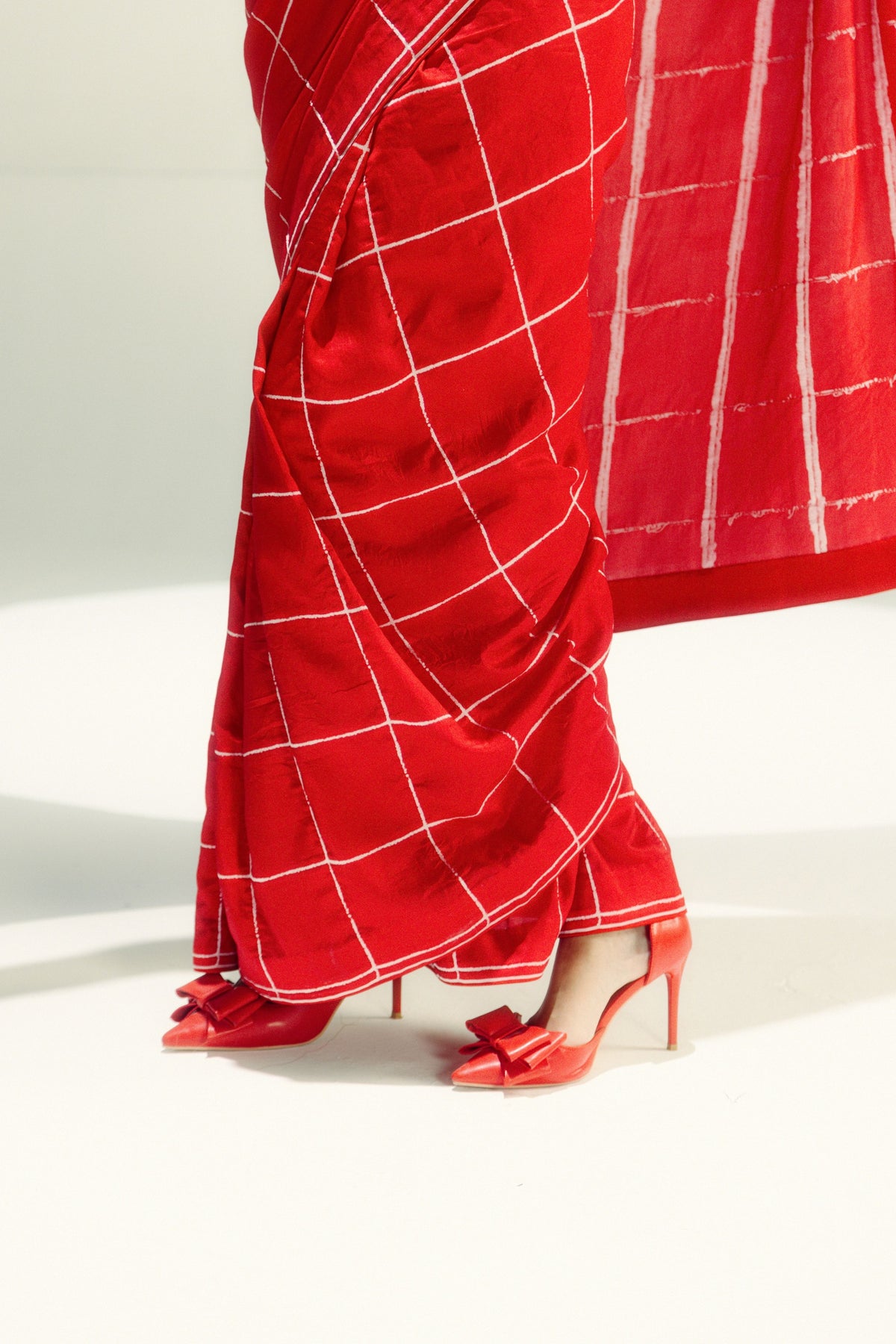 The Crossword Radiant Red Saree