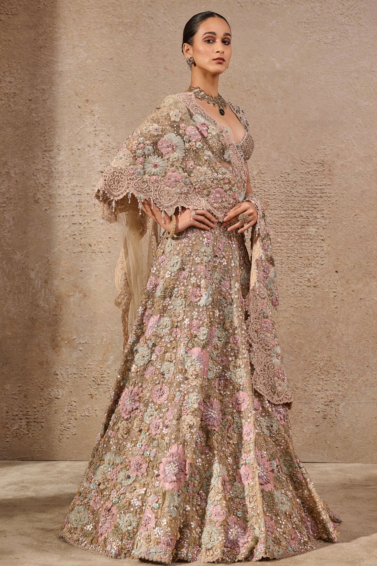Bloom Embroidered Lehenga Set
