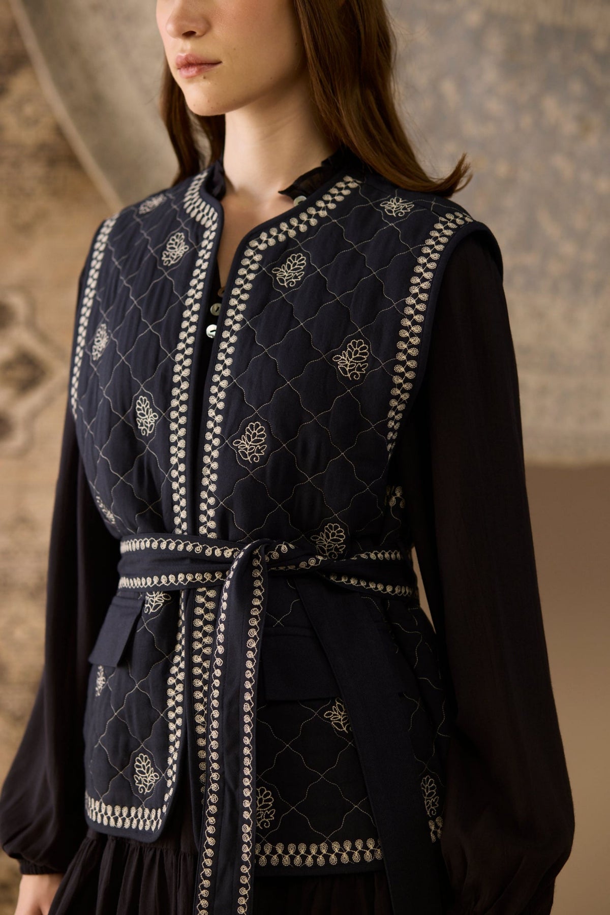 Alice Navy Gilet