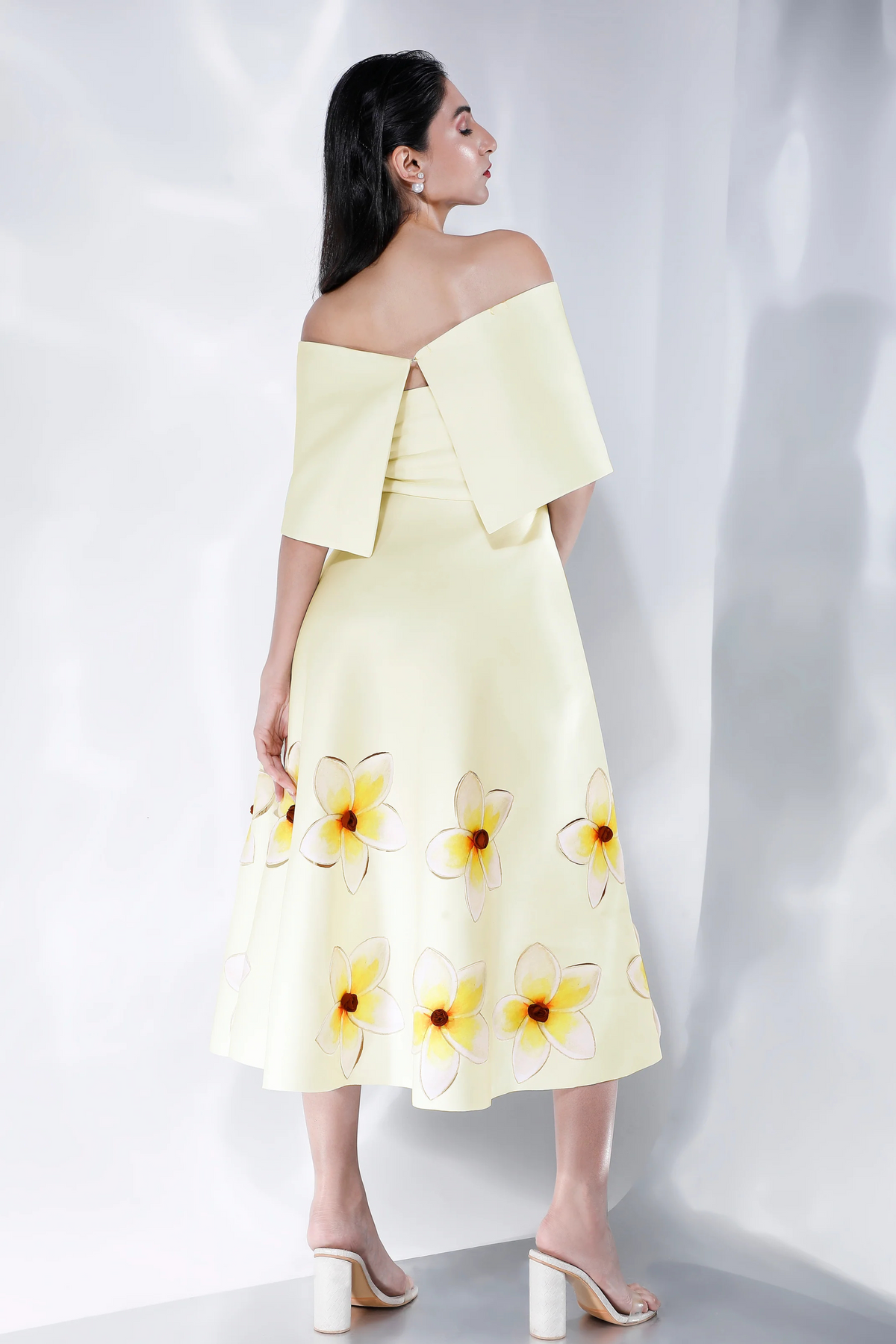 Cordelia Yellow Printed Dress