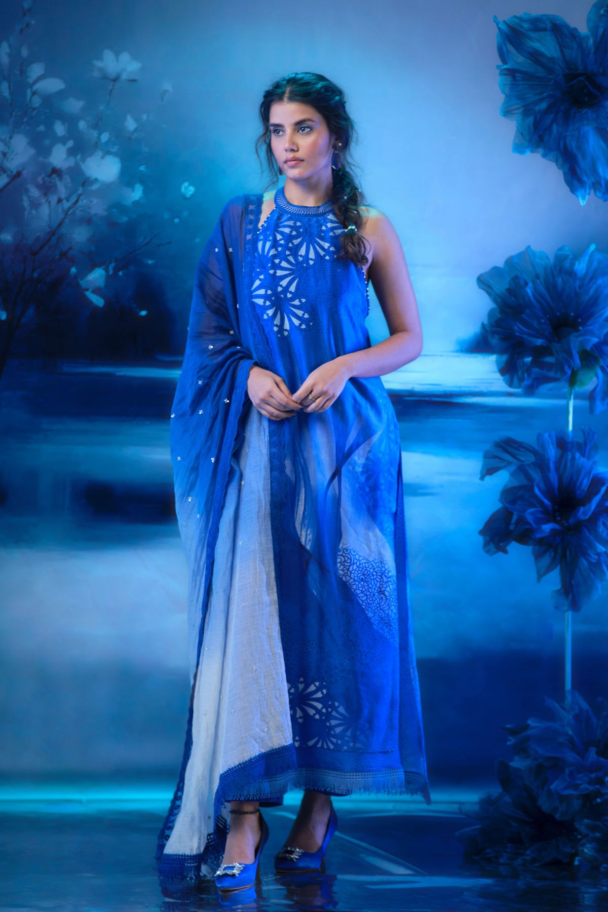 Twilight Halter Neck Kurta Set