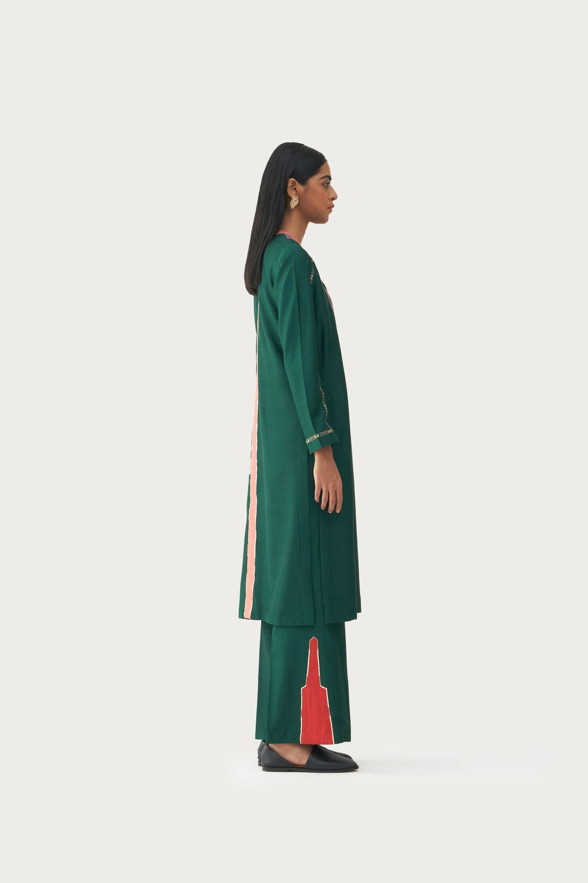 Amara olive kurta pant set