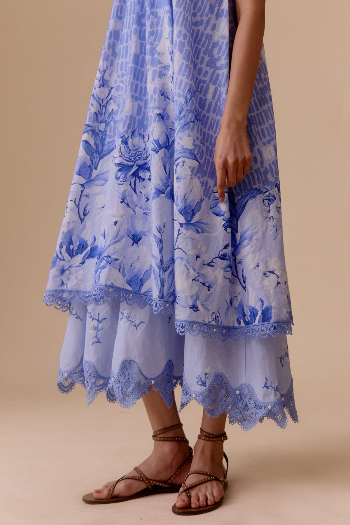 Irene Blue Print Dress