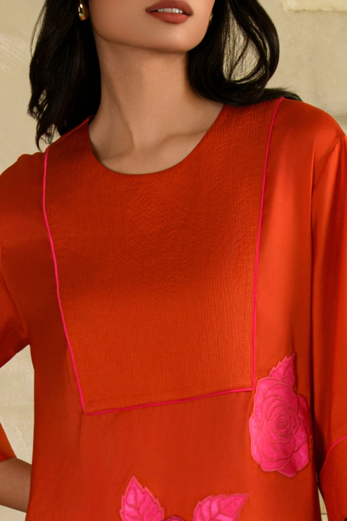 Gulabo Narangi Kurta Set