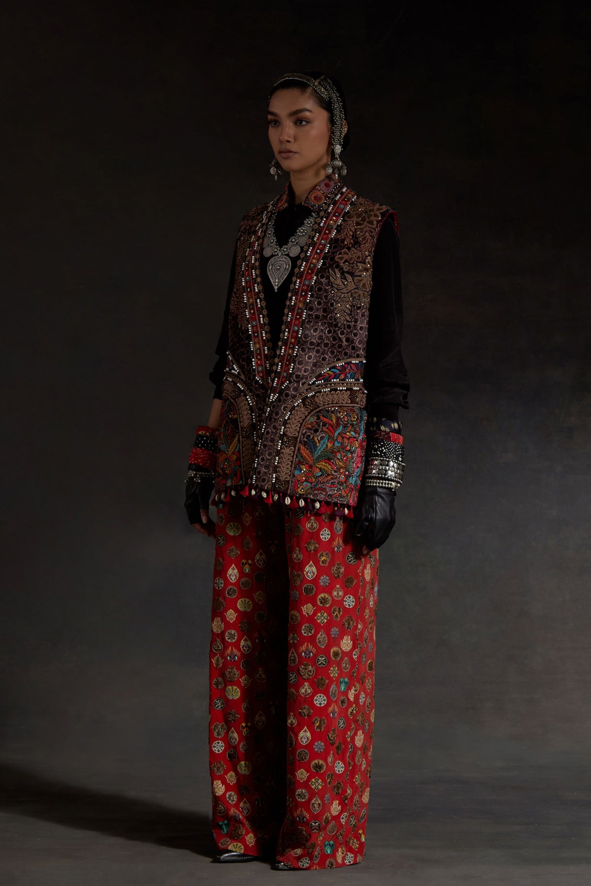 Ruhi Multicolor Jacket Set