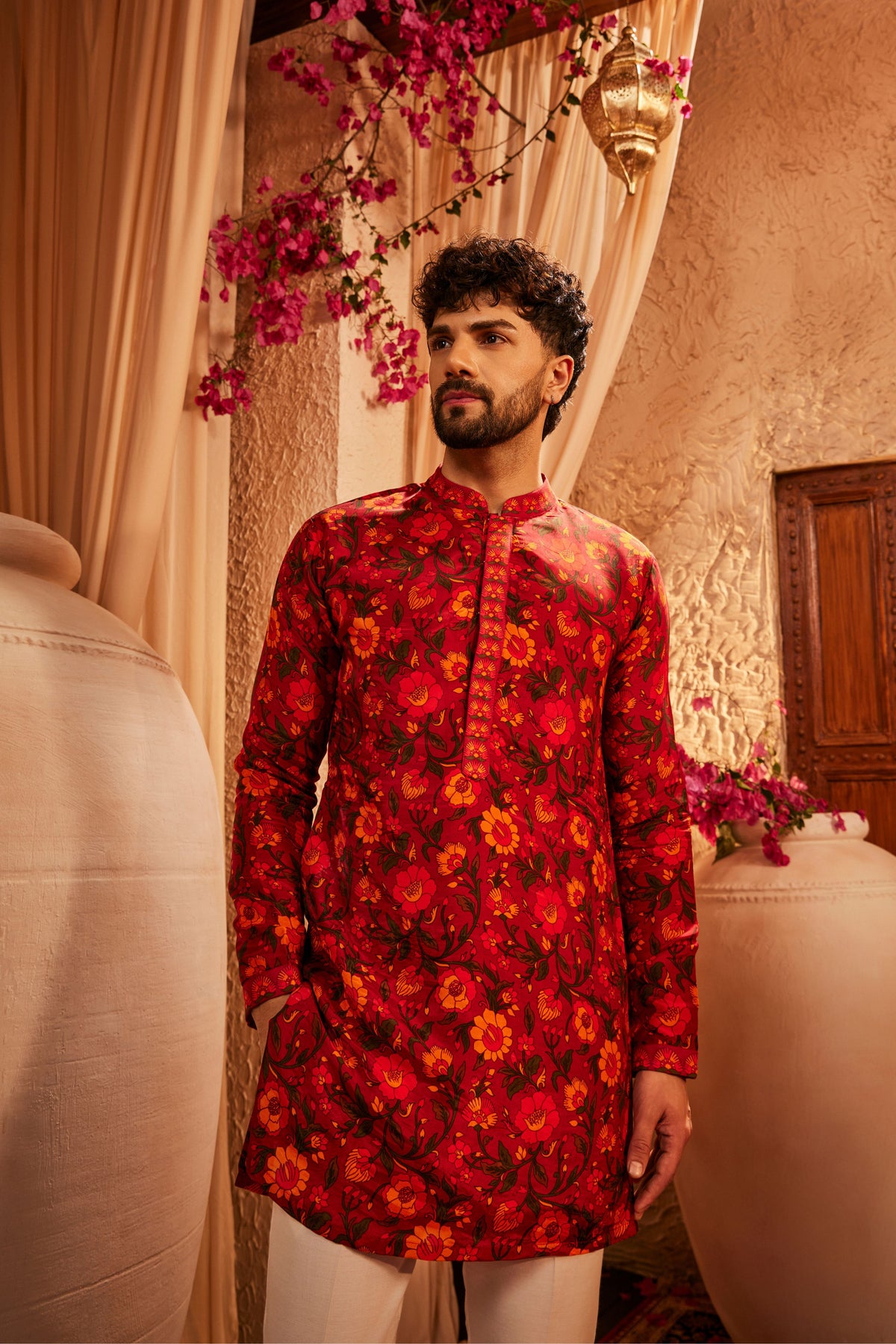 Noe Printed Mens Kurta