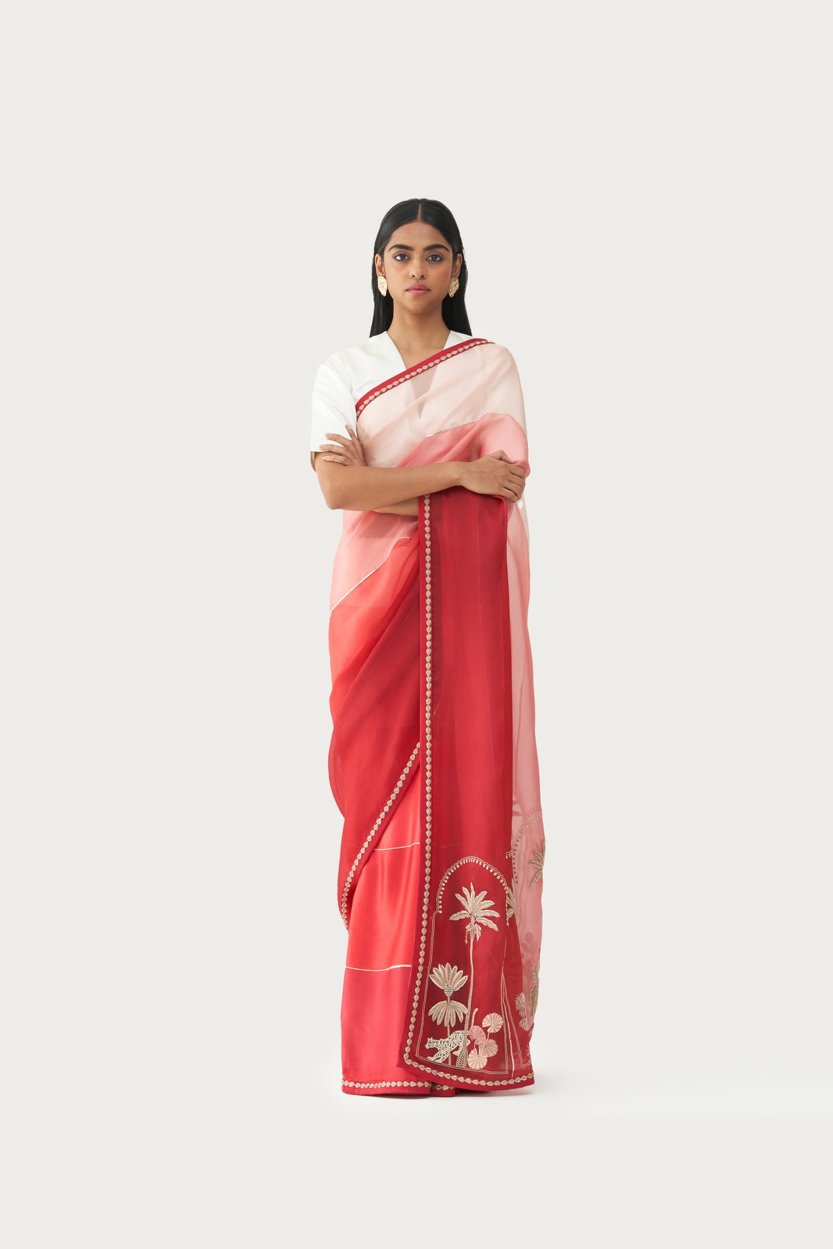 Meknes ruby saree
