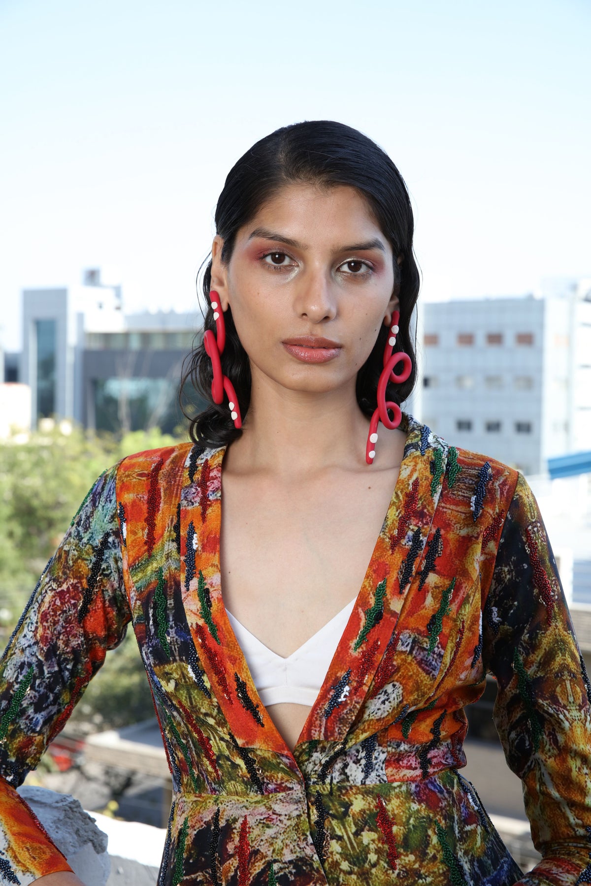 Multicolour Digital Printed Sharara Set