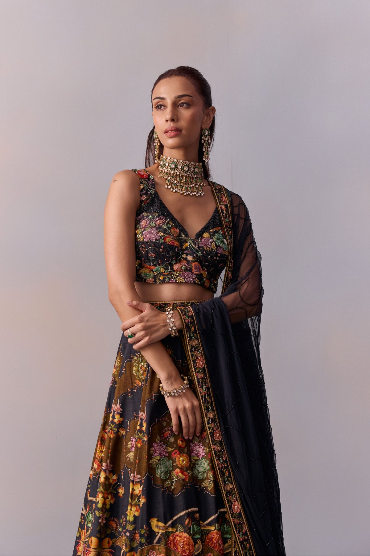 Black Naaz Lehenga Set
