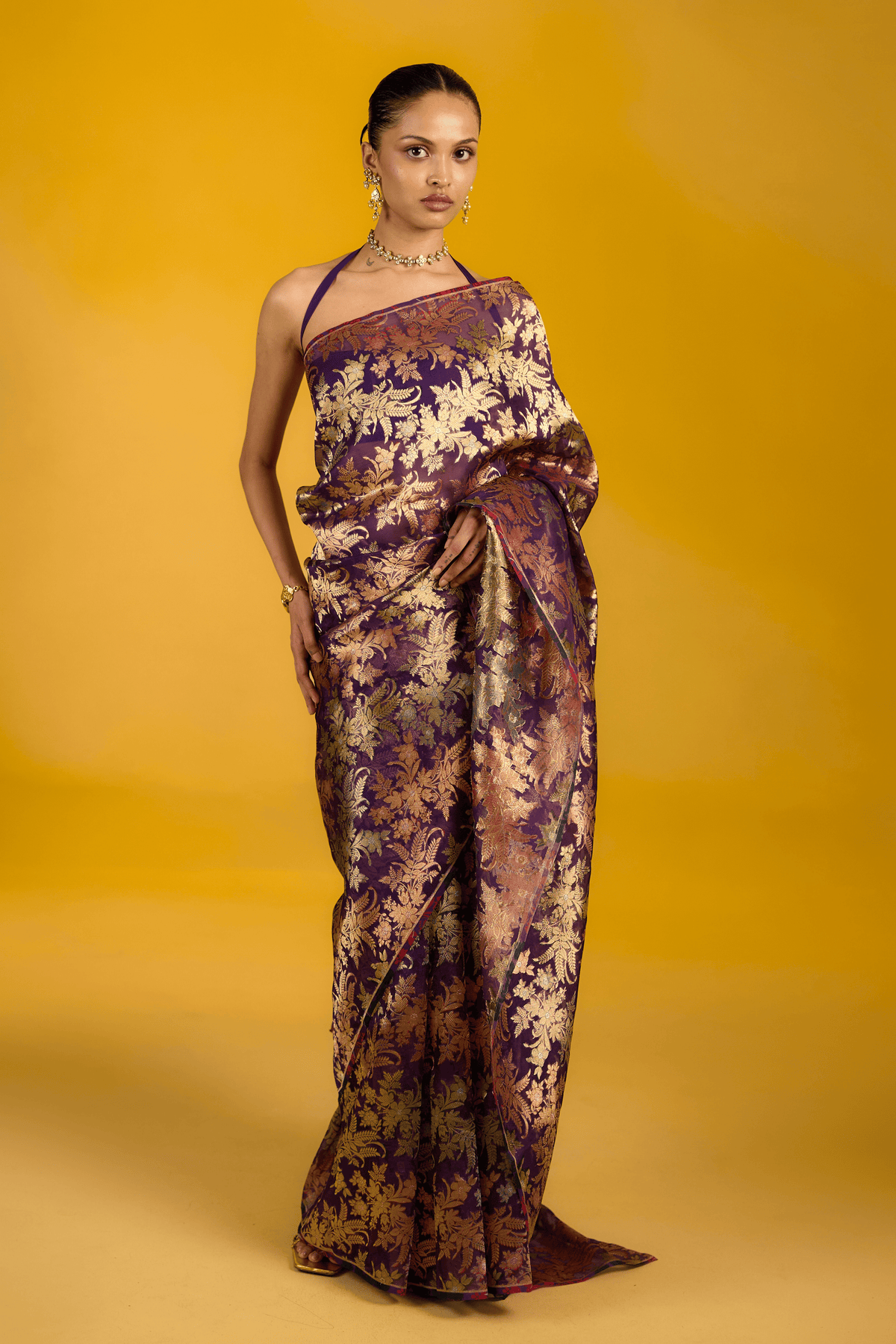 The Grape Glow Saree
