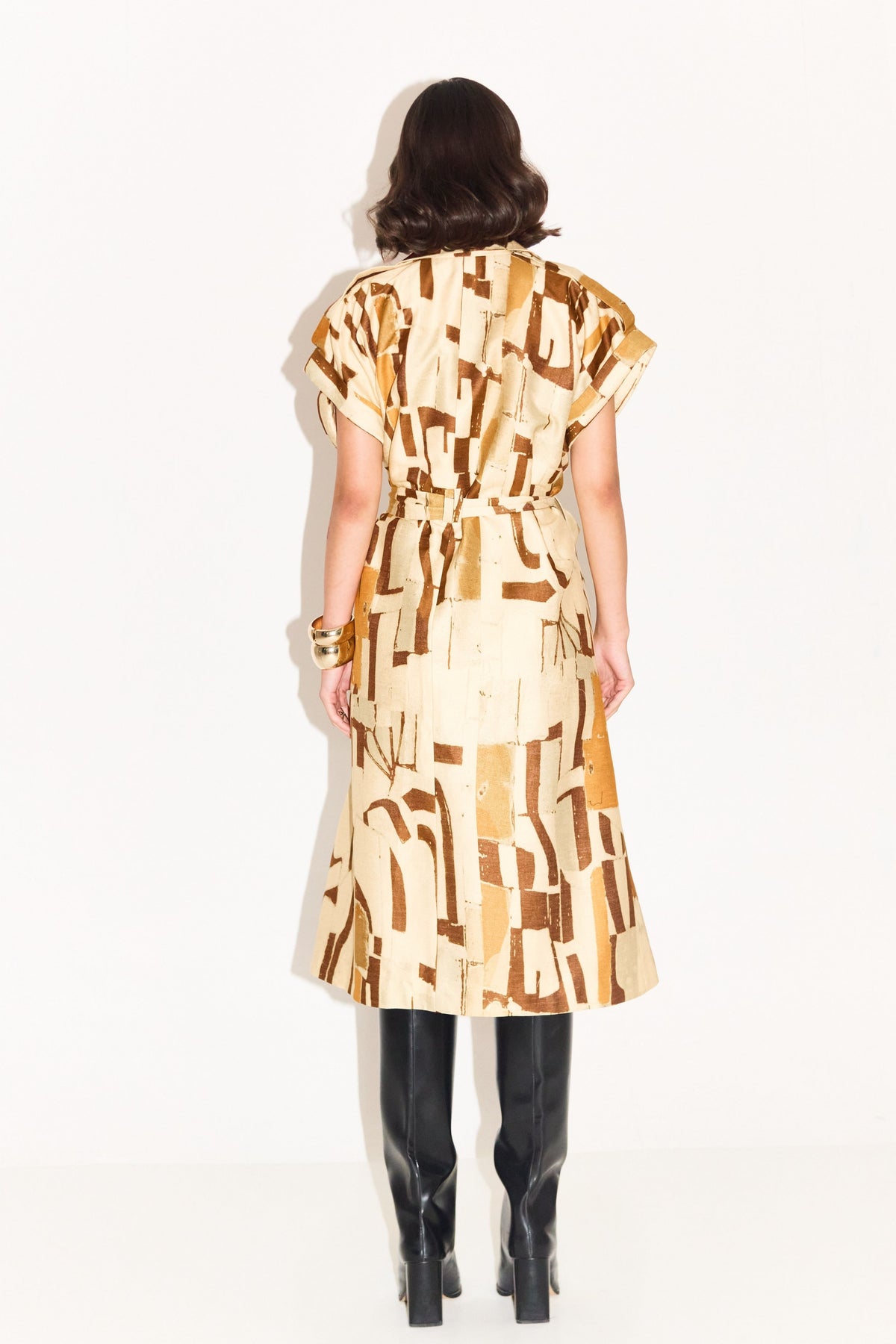 Cruz Printed Trench Dress