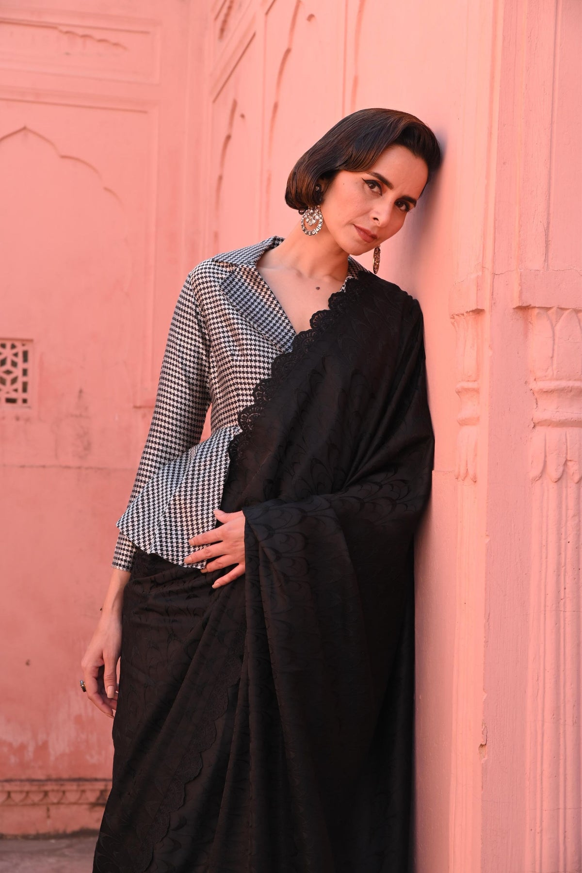 Tanchoi Technique Saree