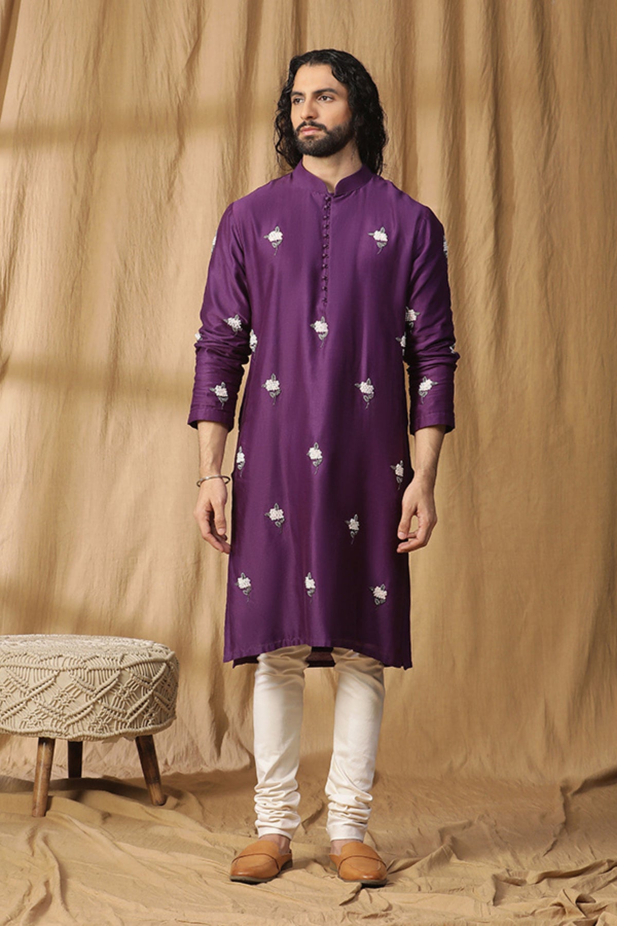 Dark Purple Plum Kurta Set