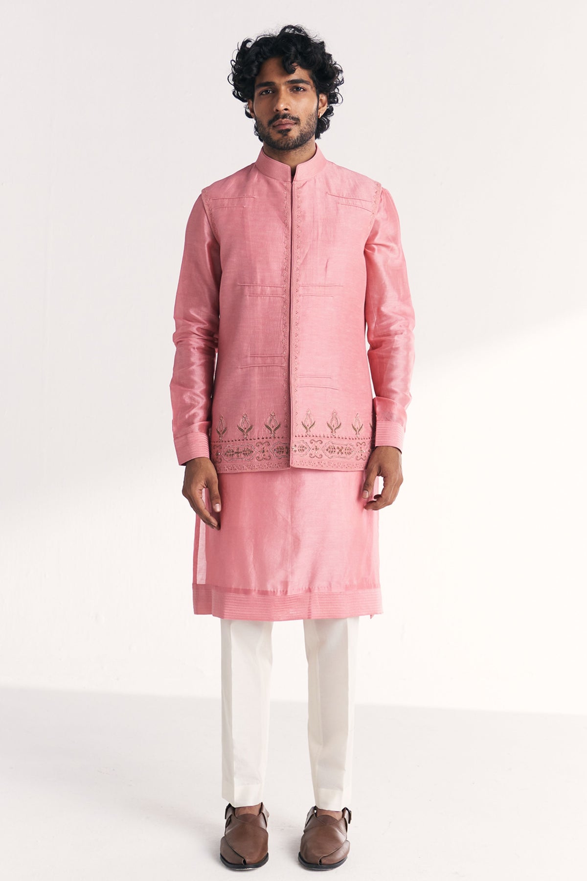 Jal Pink Nehru Jacket Set