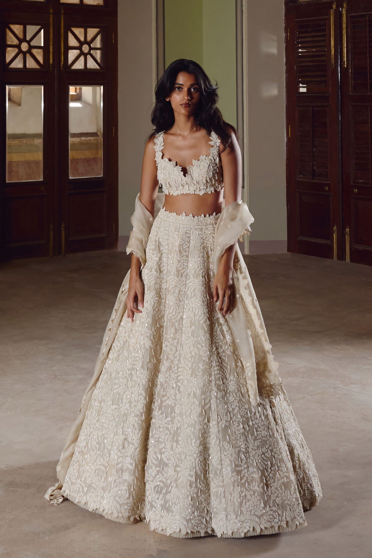 Ivory Athena Lehenga Set