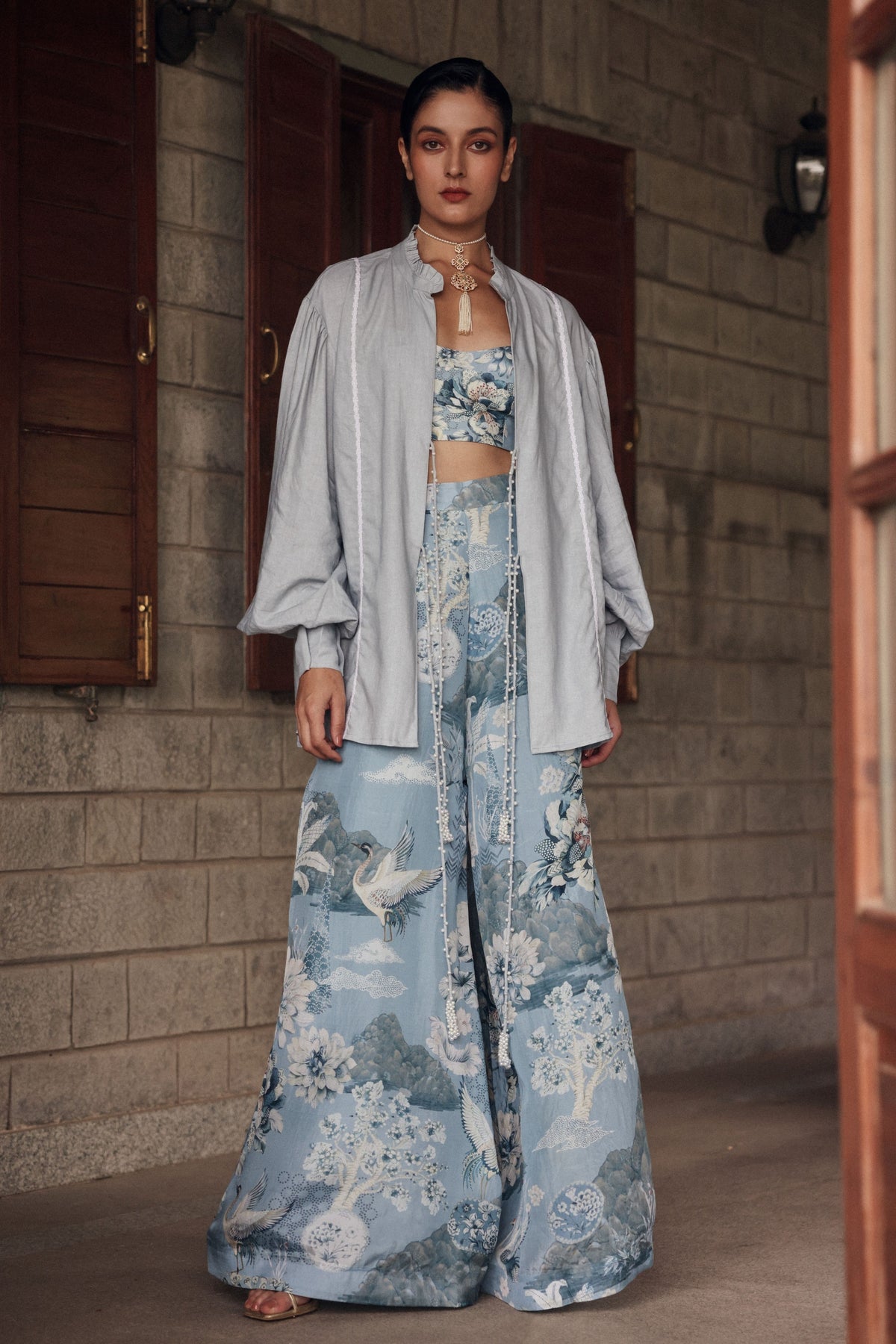 Blue Jacket Set