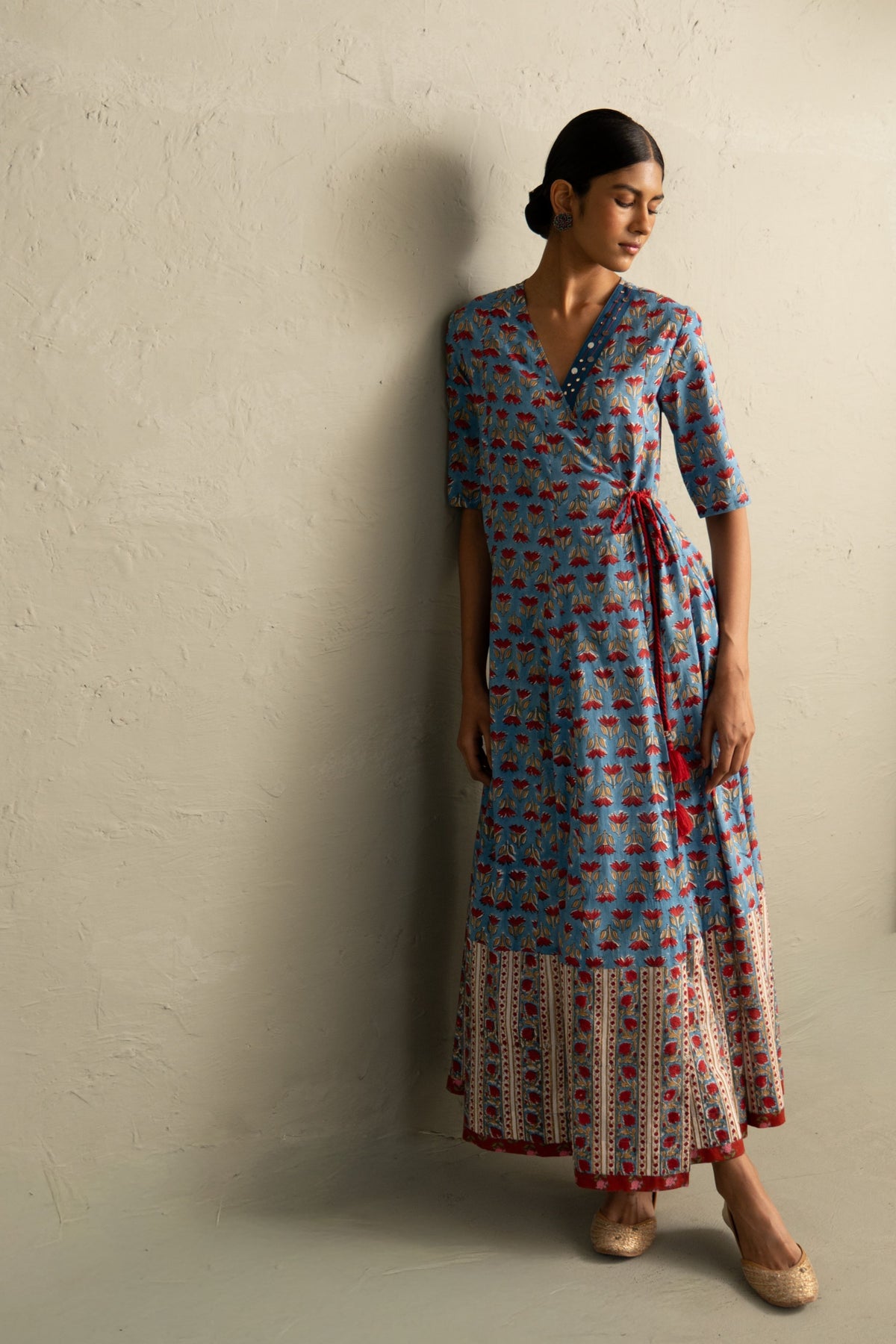 Blue Wrap Around Dress