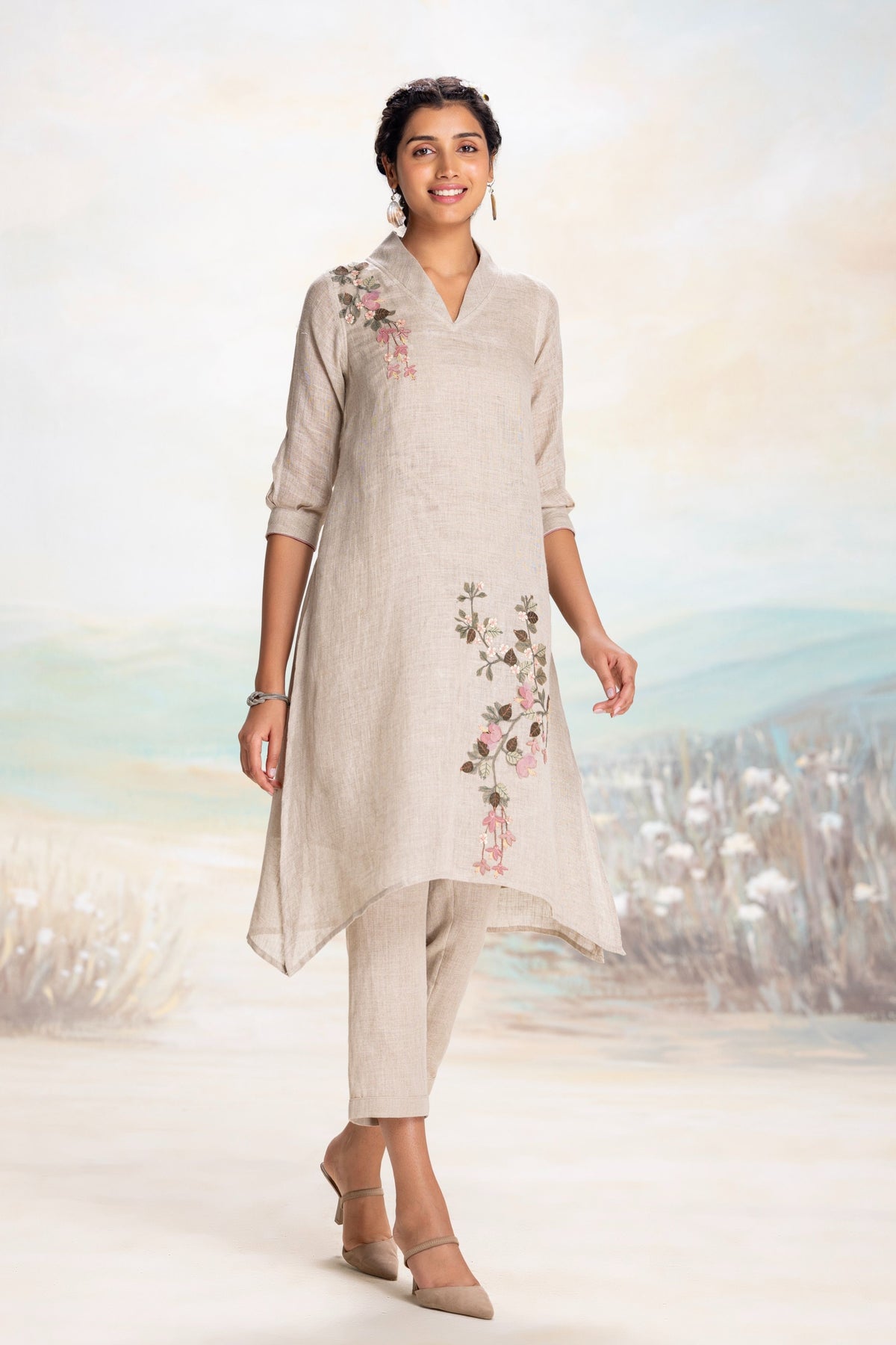 Tsukiyama Fly Free Tunic Set