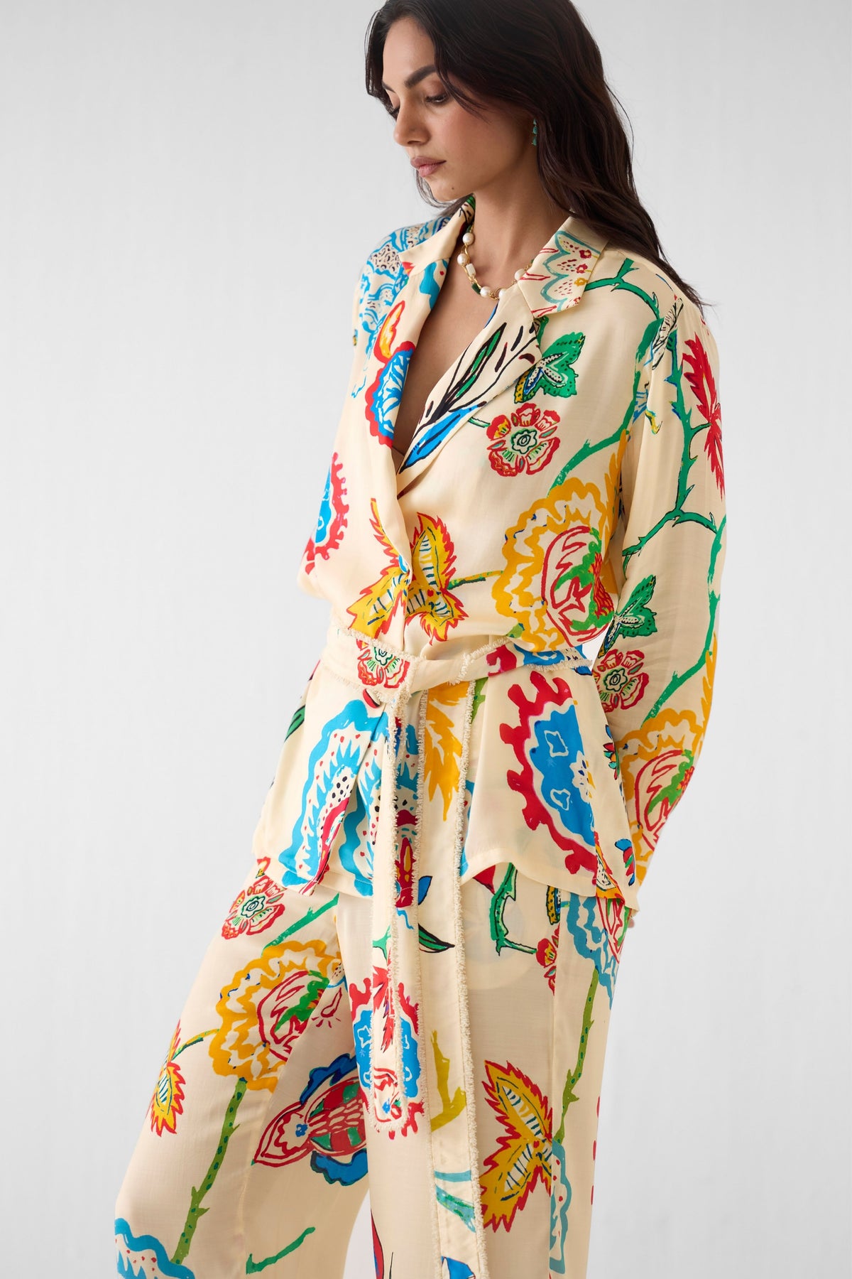 Sanganer Blazer Co-ord Set