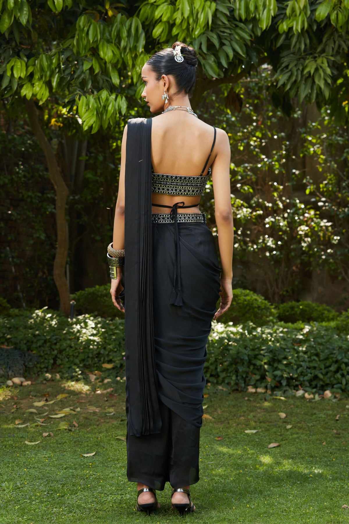Nida Drape Saree Set
