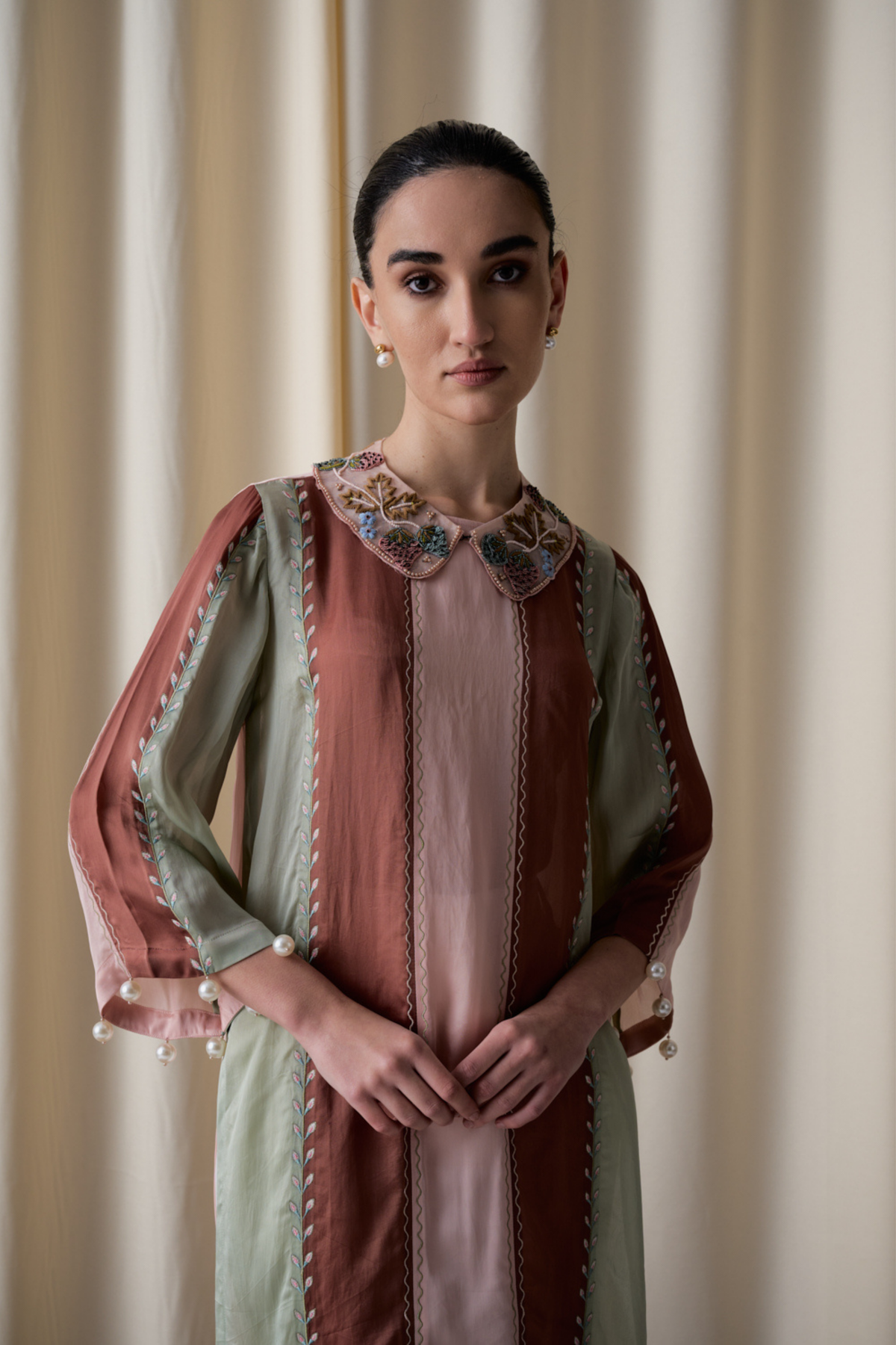 Opaline Blush Ensemble Tunic Set