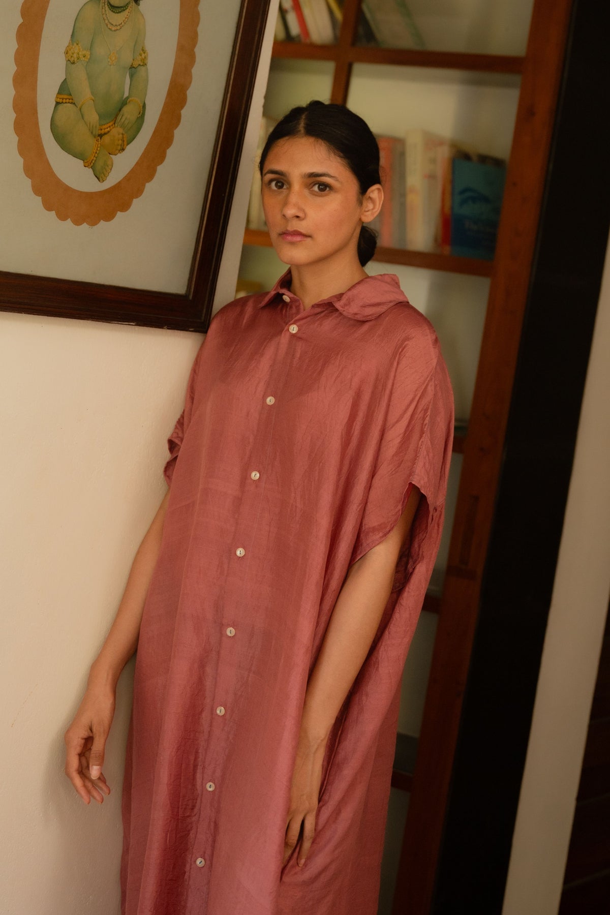 Old Rose Shirt Dress