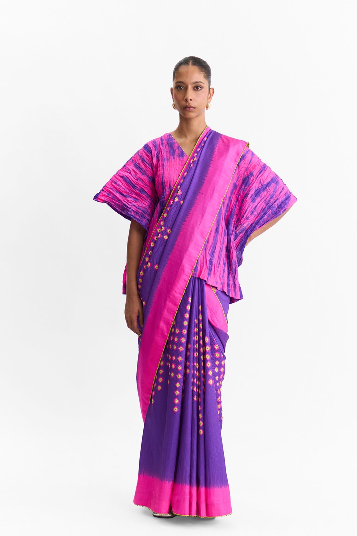 Beam Purple Saree
