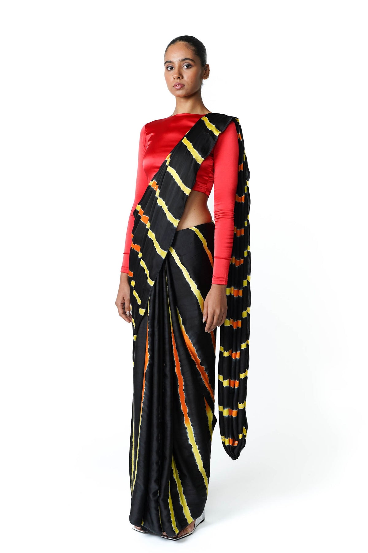 Lava Tie Dye Saree