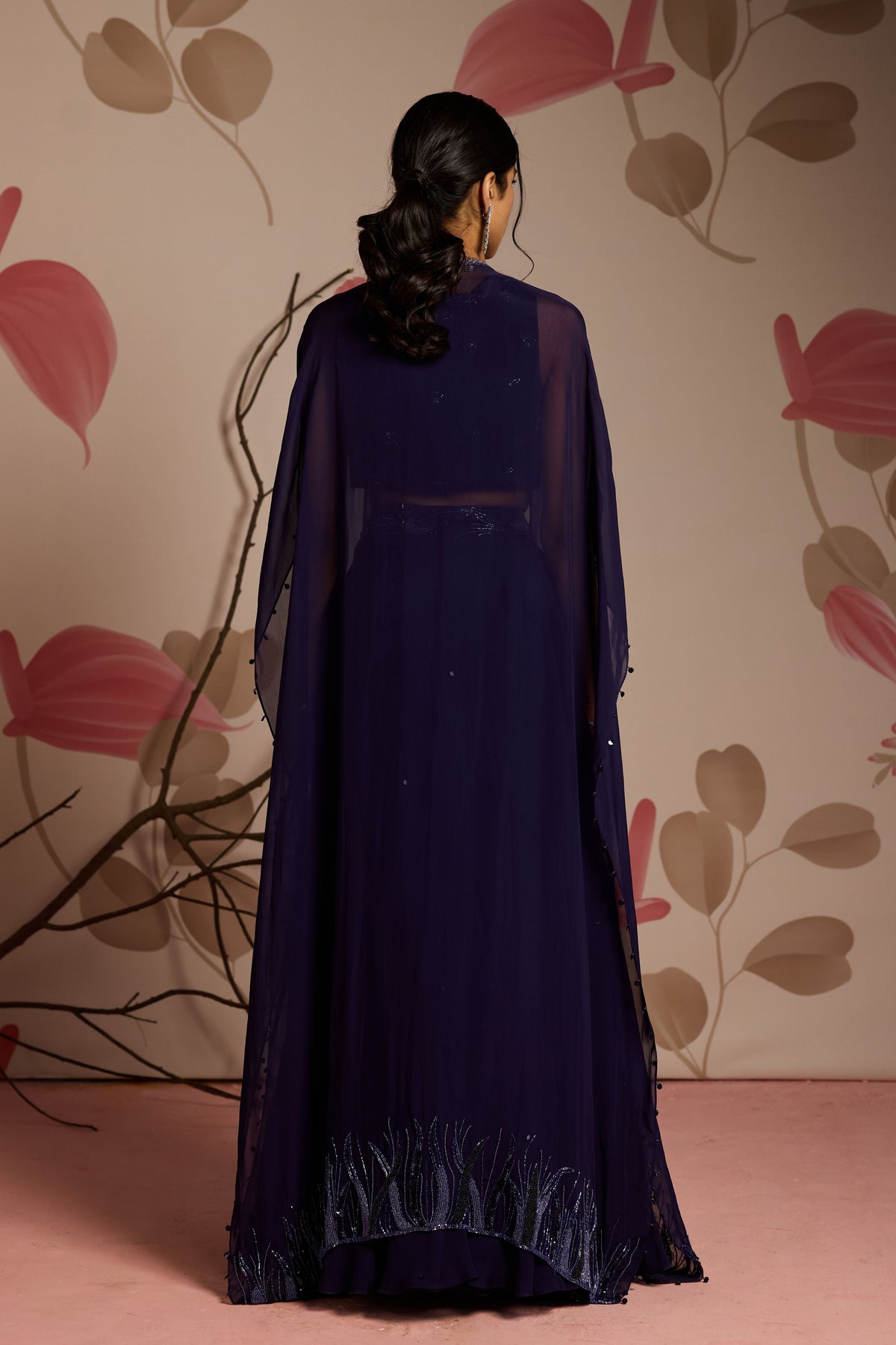 Ivy Lehenga Set with Cape