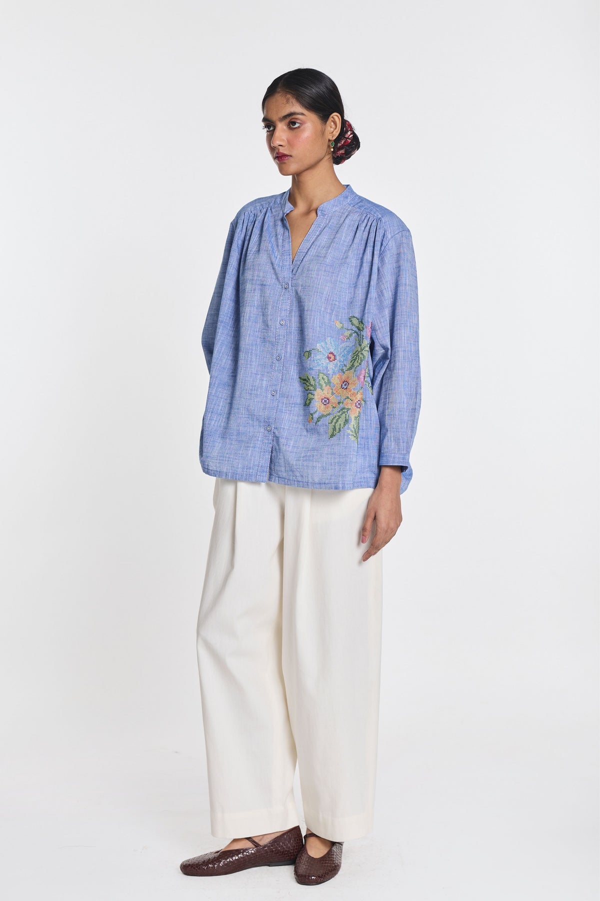 Celandine Embroidered Shirt