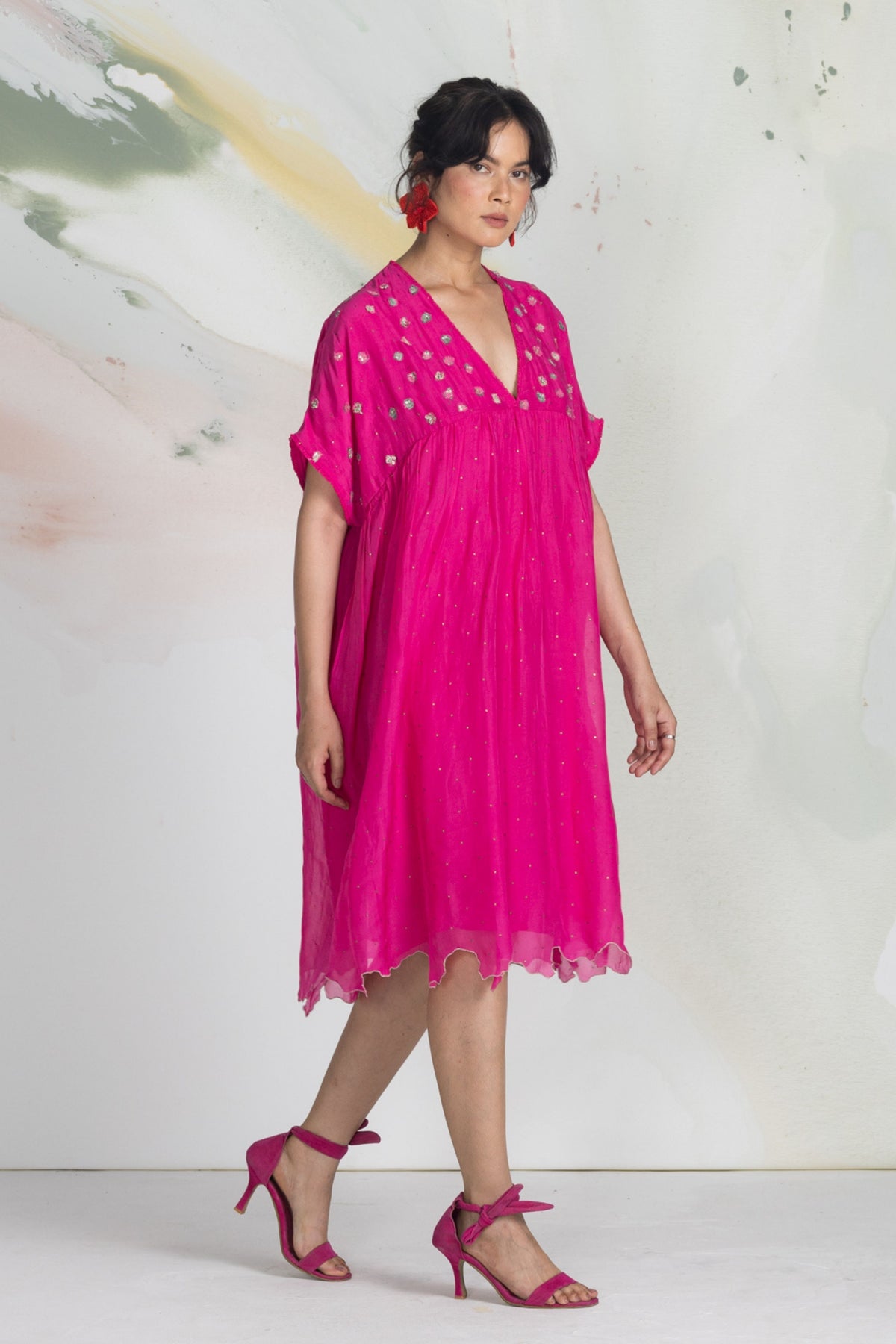 Ditsy Lichen Dress