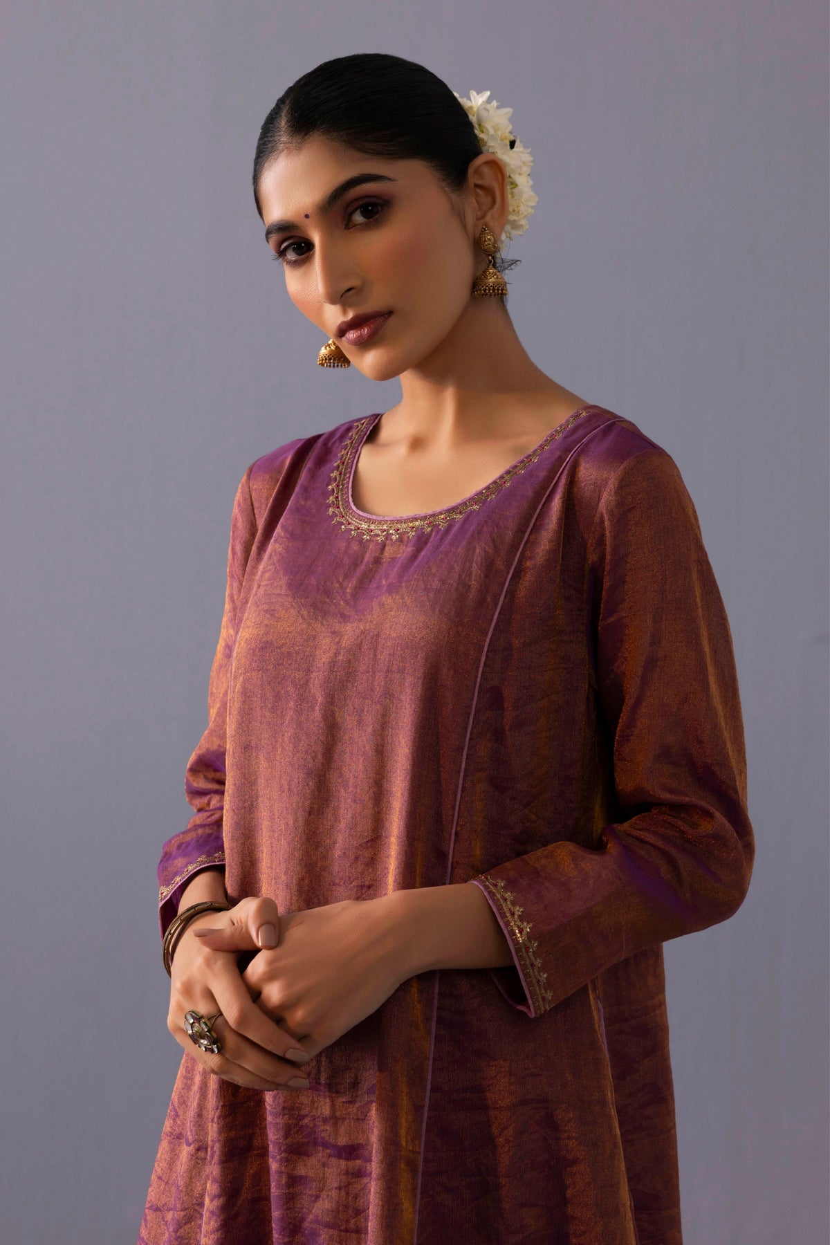 Himani Purple Kurta Set