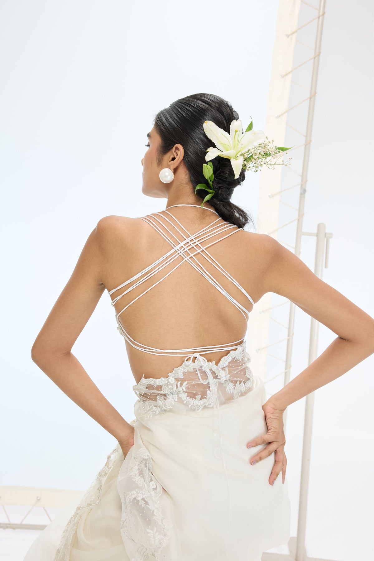Luna Saree in Off-white