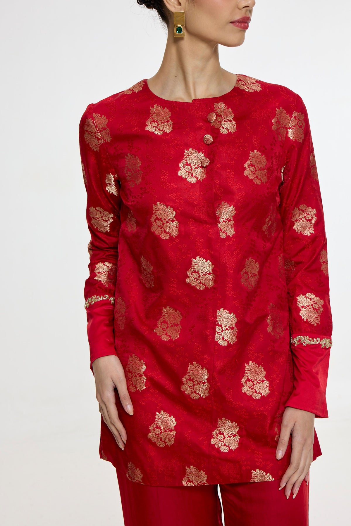 Red Kurta Set
