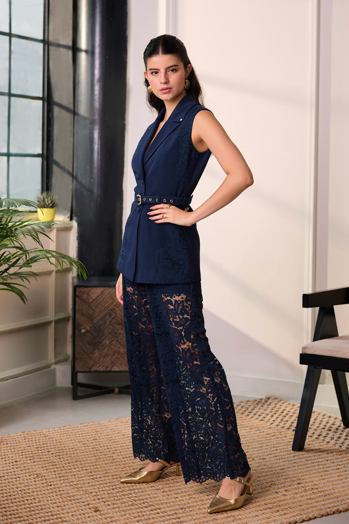 Cher Pearl Blazer Set