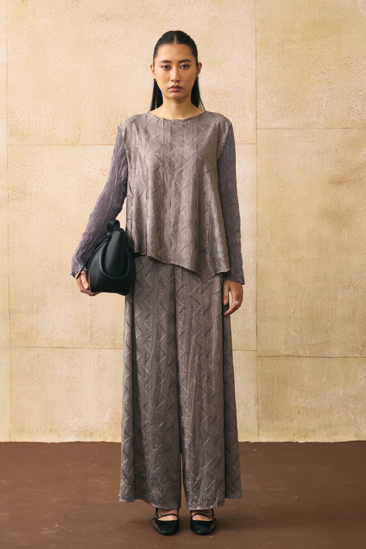 Grey Elina Co-ord Set