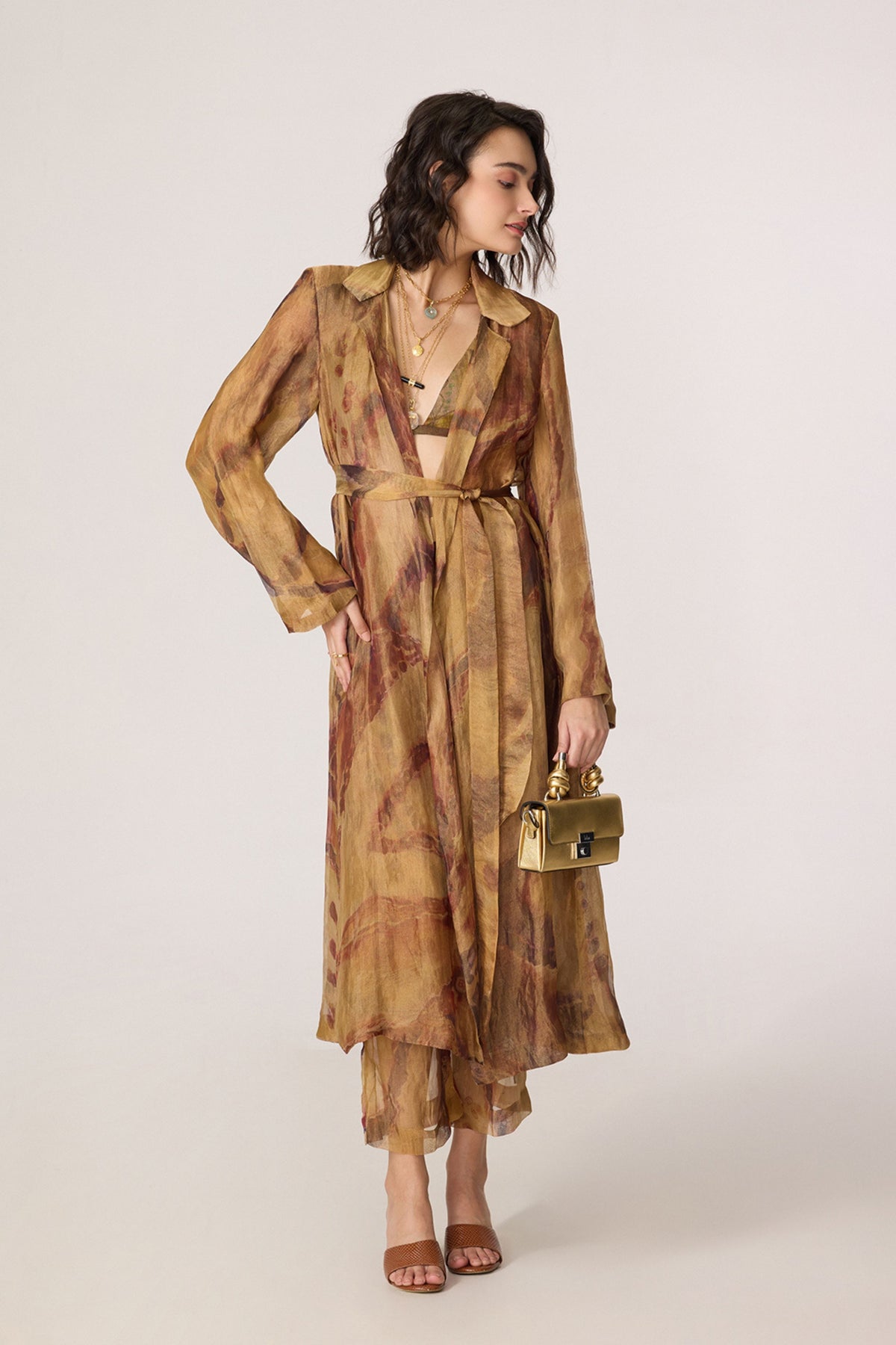 Vellora Trousers & Belena Trench Set