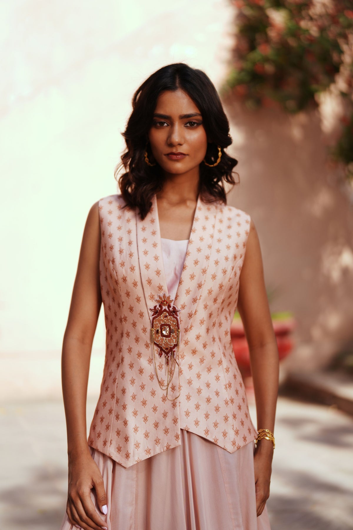 Powder Pink Skirt Set