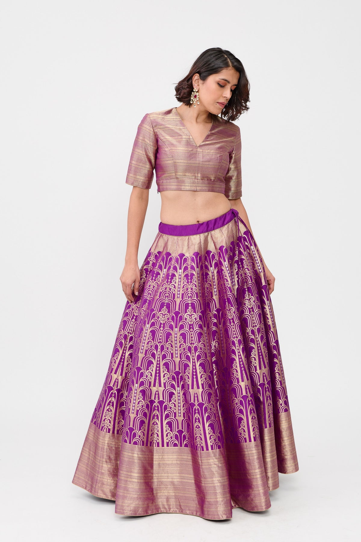 Purple Aatishi Lehenga Set