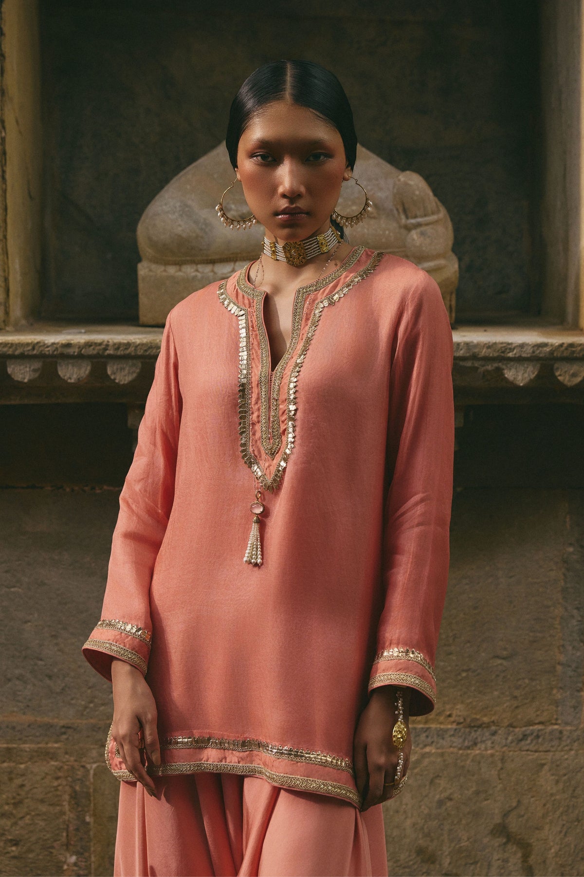 Dhoti &amp; Short Kurta Set