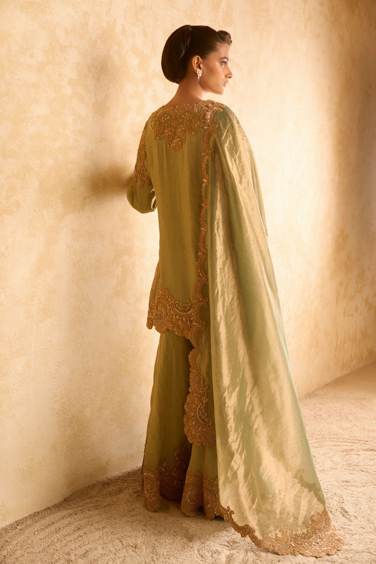 Charisma Jade Green Sharara Set