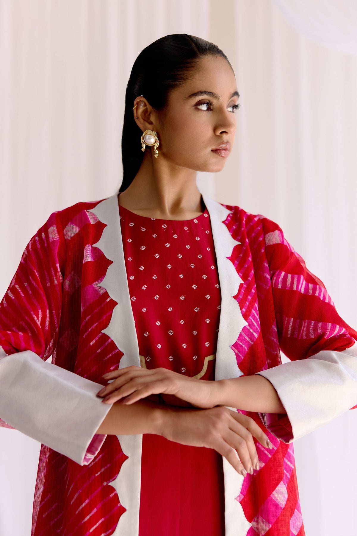 Rangmahal Lehriya Jacket