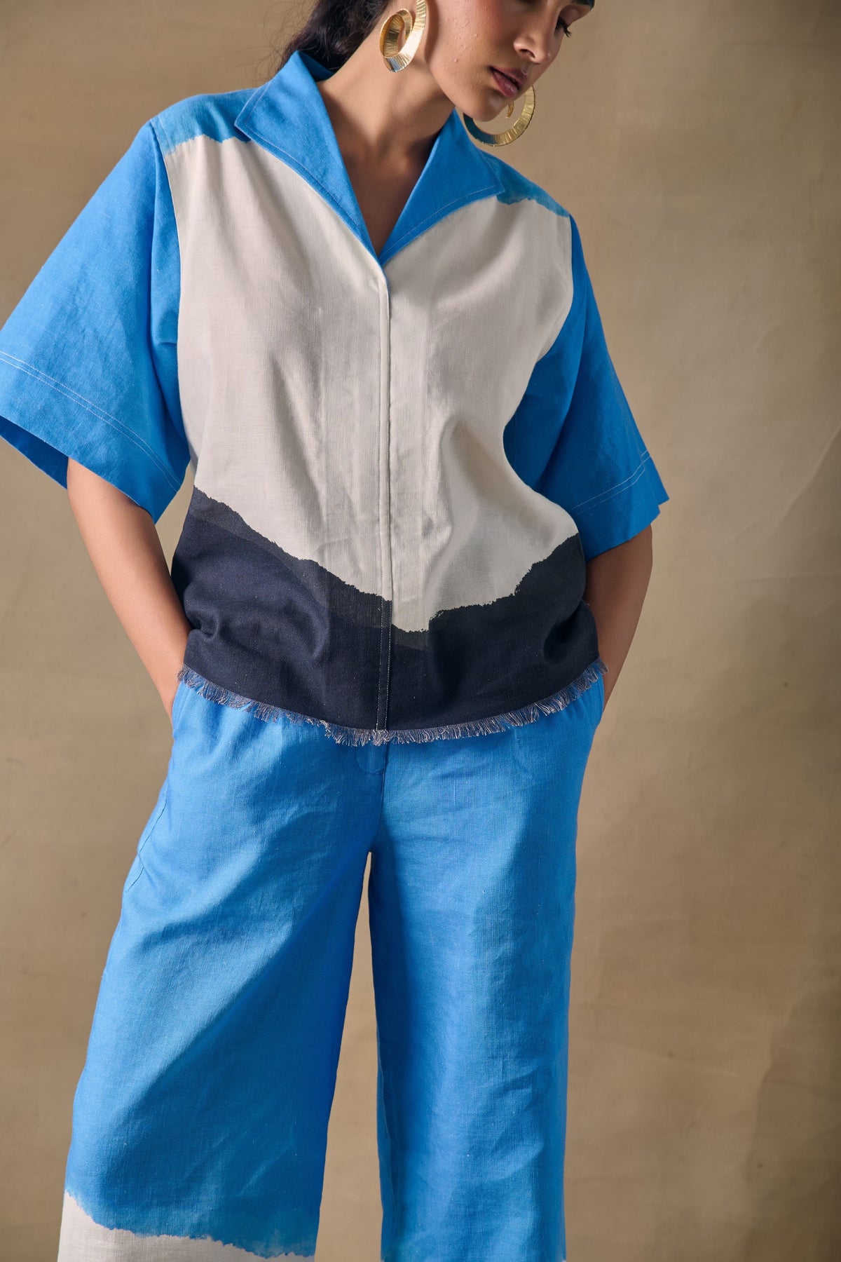 Blue Washed Co-ord Set