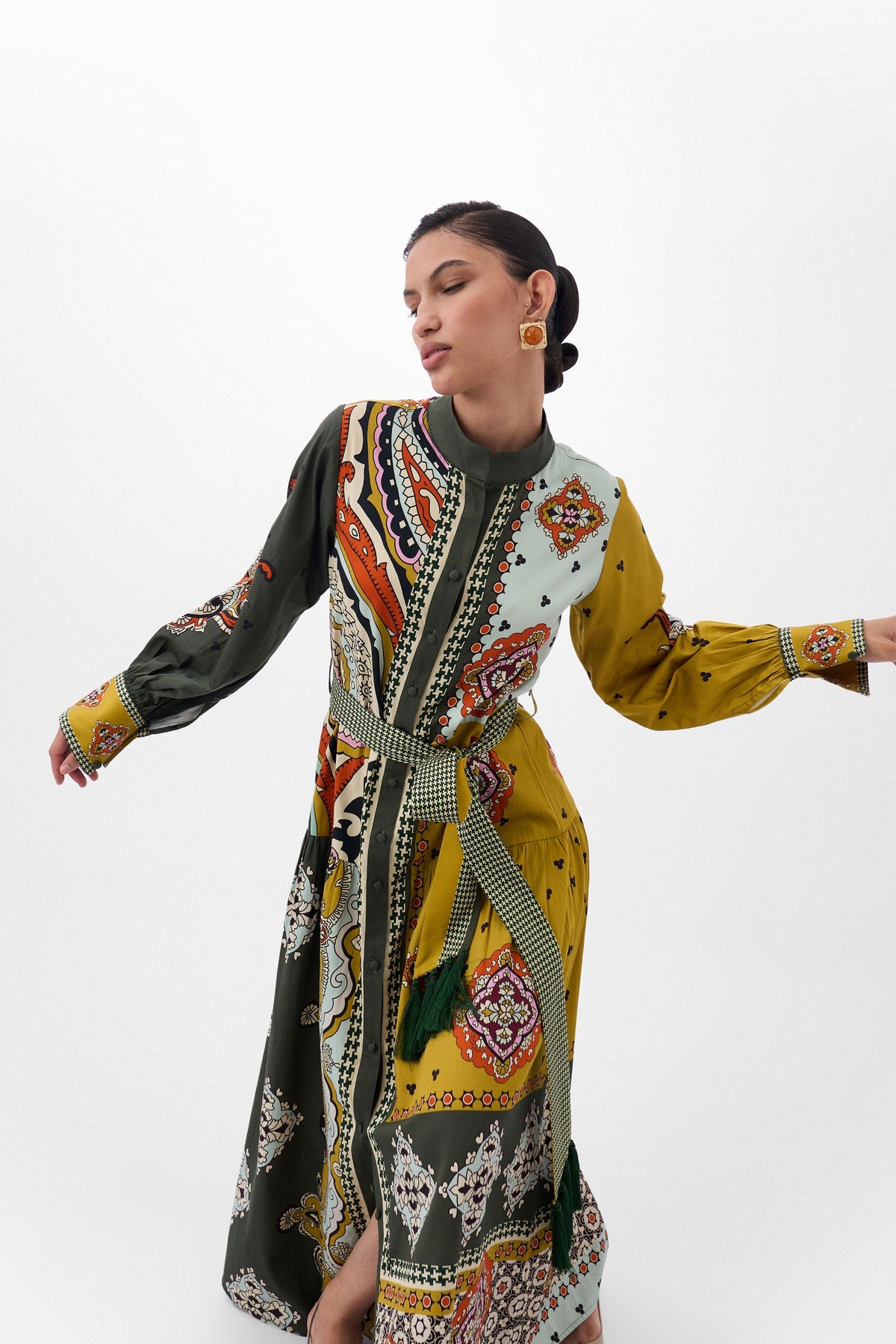 Celia Maxi Mosaic Dress