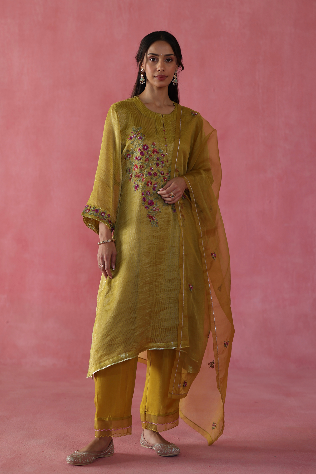 Mustard Phirni Kurta Set