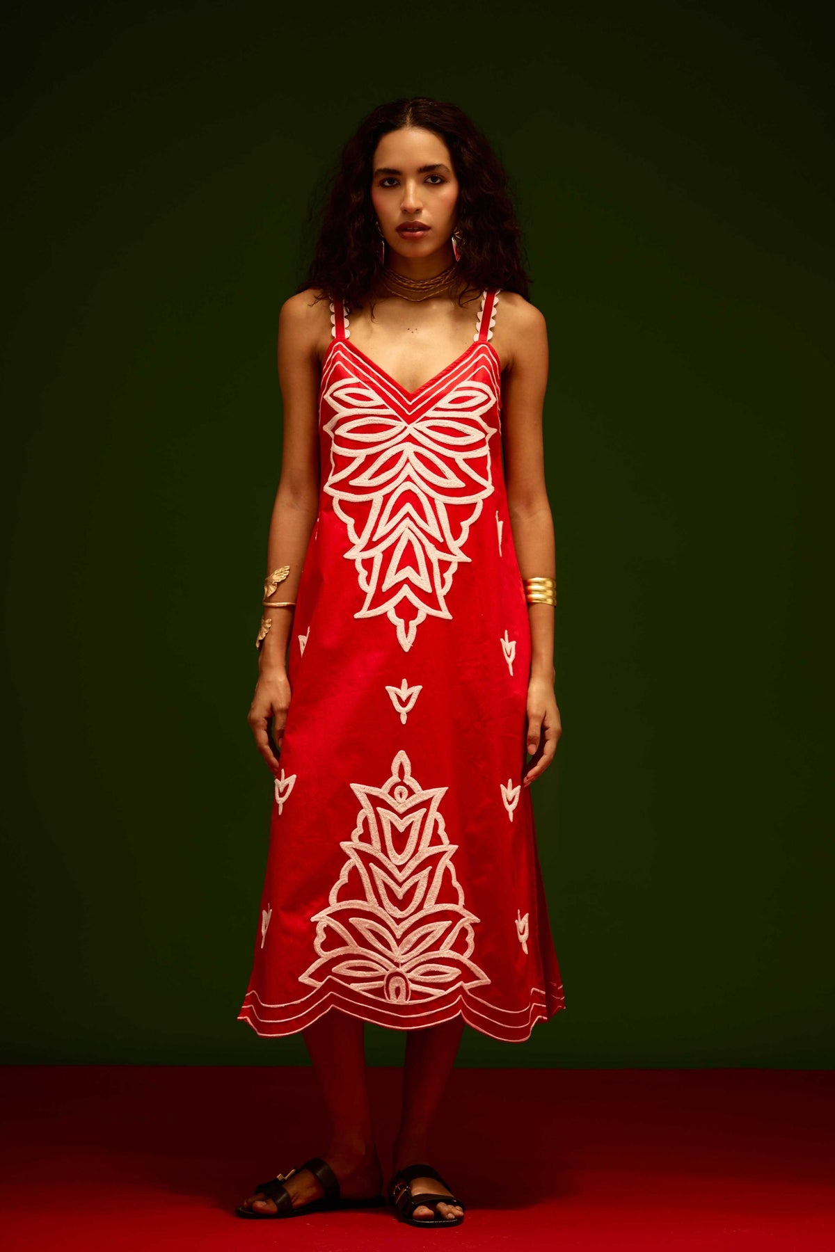 Scarlet Strappy Dress